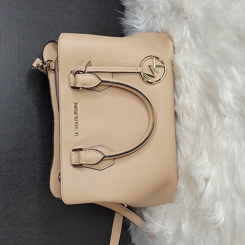 MICHAEL KORS CAMILLE Leather Satchel Crossbody